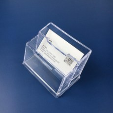 아크릴 명함꽂이 2단 투명 거치대 쿠폰꽂이 메모 홀더 차량용 미니 케이스, 1개, 상세페이지 참조