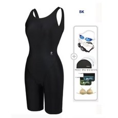 레노마수영복 * 폴리백무상증정*여성U백3부반신실내수영복 LS2D861BK5종세트 3342751