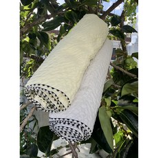 국산 선염 시어서커 여름 홑이불 무지 멜로마감 160x200cm, 버터 옐로우