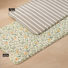 펫 매트 PVC 방수 미끄럼방지 바닥 롤, 1개, 오렌지 농장 94x44x1.2cm