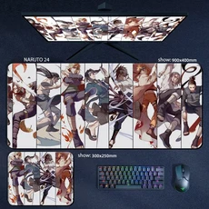 나루토 마우스 패드 애니메이션 게임 2차원 크리 에이 티브 데스크 키보드 맞춤형 만화 도매, 02 800X300X3, 18 NARUTO-24