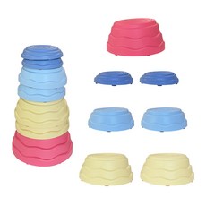 베베코지 밸런스 스톤 파스텔 색상 7P 유아 대근육 발달, 1개