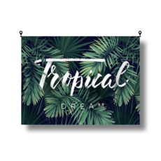 해룸 대형 패브릭 포스터 두꺼비집 가리개 페브릭 태피스트리 가림천 아트 행잉 초대형, 51.트로피칼 드림