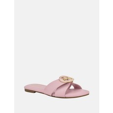 게스 리디아 시그니처 슬라이드 샌들 - 핑크 SSPHHWJG 709446