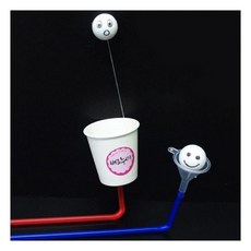 공기역학실험 베르누이 깔때기파이프 5인 방과후교실 놀이과학 교과연계실험 중학과학, 1세트