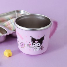 산리오 캐릭터즈 미끄러지지 않는 논슬립 핸들 스텐컵, 쿠로미, 1개
