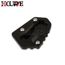 오토바이 킥 스탠드 사이드 확장 확대기 플레이트 패드 적합, 1개, 12. Black-NO LOGO