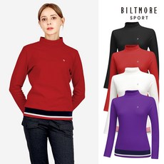 [사은품증정] 빌트모아 여성 골프웨어 양면 기모 플리스 클로린 반목 티셔츠 532857