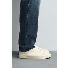 ZARA 레더 스니커즈 - 화이트 453765944