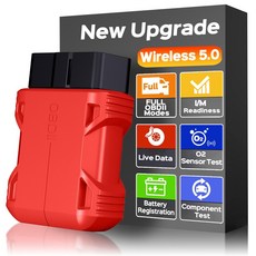 Obd2 스캐너 리더 블루투스 무선 자동 진단 스캔 도구 안드 자동차 체크 엔진 코드, red