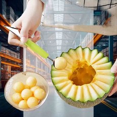 과일 조각칼 화채칼 화채스푼 멜론 카페 디저트 모양내기 푸드아트, 색상랜덤