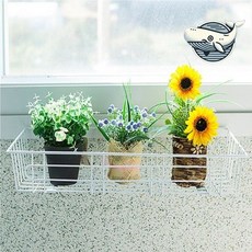 다용도 창문 선반 정리대 실내거치대 창틀선반 걸이식선반, 특대-블랙