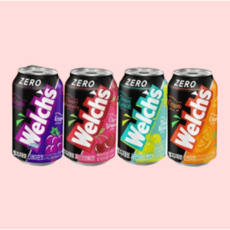 웰치스 제로 4종 그레이프 체리스트로베리 샤인머스켓 오렌지, 24개, 355ml