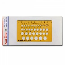 미니원형 No.K-1 템플렛 코링 드로잉, 개 (1개입)