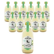 蘋果&香草碳酸飲料, 300毫升, 12個