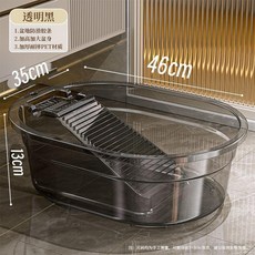 大號洗衣盆圓形搓衣板一體陽臺家用帶搓板學生宿舍塑料加厚搓衣盆, 1個, 雲象美大號高品質洗衣盆-耐髒灰, 耐髒灰