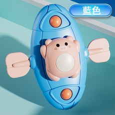 DFMEI 新生嬰幼兒3早教6益智抽抽樂12個月拉拉樂手搖鈴玩具小寶寶0一1歲, 1個, 如圖, 轉轉樂藍色(單隻裝)