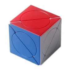 Mo Fang Zhai Huan Yue 산산조각 된 눈 큐브 2X2 매직 큐브 퍼즐 장난감 선물 생일 크리스마스 선물, [03] Stickerless, 1개