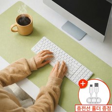 무이 논슬립 와이드 가죽 데스크 매트, Mui말차색 120x60(cm)