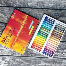 라지스틱 오일 파스텔 36색 유화 물감 크레용 캔버스 색연필 아크릴 미술 용품 작품 도구, 본상품