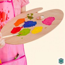 미술 나무 팔레트 우드파레트, 원형 - 소