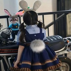 朱迪兔主題 角色扮演配件組 四件套, 兔尾巴, 1個