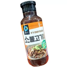 청정원 소불고기양념 500g 불고기소스 양념구이 바베큐소스, 1세트