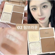 [당일출고]도우인 쿨 웜 컨투어 섀도우+쉐딩 팔레트, 1개, 웜브라운