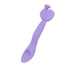 Marcus & Marcus 動物樂園矽膠餵食湯匙 - 加拿大設計, 鯨魚, 1個