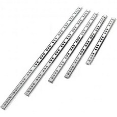 메크유크 서랍 슬라이드 볼 베어링 레일 슬라이드 폭 17mm 2단 서랍 가이드 가구 하드웨어 접합 1세트(406mm), 406mm