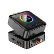 無線音訊轉換器 藍牙5.4 HiFi高音質 15米穩定傳輸, 黑色, 5個, M10