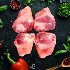 [세자매미트/당일발송] 청정 돼지 통장족 뼈사태 원육 2.5kg내외 (족발 학센용 생족), 1개, 2.4kg