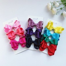 장미공주 매일매일 깜찍 리본 머리핀10개 세트