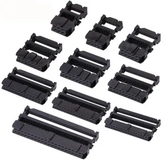 FC 암 IDC 소켓 커넥터 리본 2.54mm 피치 6 8 10 12 14 20 24 30 34 40 50 64 핀 케이블 DC3 헤더 수, 01 10PCS, 16 18 마력, 03 FC