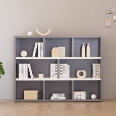 위클리 3단 1600 와이드 책장, 그레이화이트