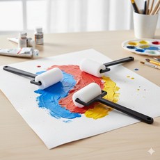 미술 물감 놀이 판화 스펀지 롤러 도장 브러쉬, 브러쉬 DC004147