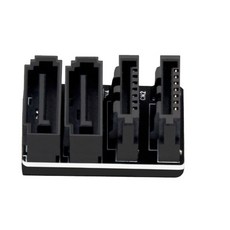 寶弘 90度/180度 主機板SATA雙側出轉向接頭 7PIN SATA 90度轉向接頭, 1個, 雙孔180度, 雙孔180度