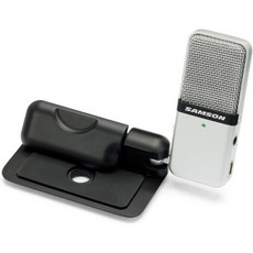 Samson팟캐스트 녹음 줌 및 스카이프를 위해 컴퓨터에 클립하는 Go Mic 휴대용 멀티 패턴 USB 콘덴서 마이크, USB Microphone
