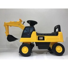 淘氣寶貝 兒童滑行車 扭扭車 1669新品大號 挖掘機 帶音樂燈光 可坐可騎, 挖土機 黃色, 1個