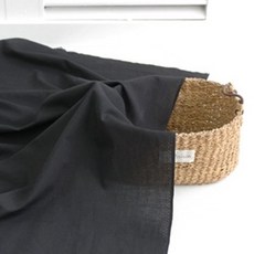 원단초이스][P0000BJP] 대폭 60수 아사 무지 블랙, EA