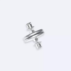 磁吸窗簾扣 免縫暗扣 隱形磁鐵扣, 1個, 窗簾【雙面】磁鐵扣-17MM
