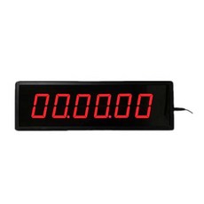 타이머 카운트 부저 슬랩버튼 스톱워치 LED 경기장, 1개, 37x11cm(2.3인치/6비트)