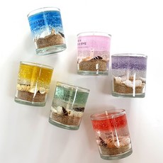 달빛마녀캔들 3온즈 6개 바다캔들 만들기 DIY 키트-(90ml), 90ml, 복숭아, 블루