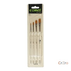 칠성당 코매트 디자인 붓 4본 1 2 3 4호 미술용 채색 드로잉 만화 10개입