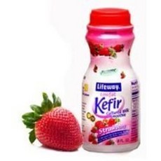 라이프웨이 프로바이오틱 저지방 딸기 케피어 237ml -- Lifeway Probiotic Low Fat Strawberry Kefir 8 Ounce -- 12 per case