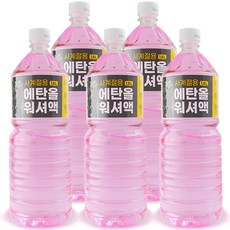 타이거 에탄올워셔액 사계절용, 1.8L, 5개