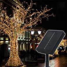 [루아르셀] 태양광 LED 줄전구 50m 웜색 크리스마스조명