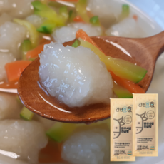 생감자로 만든 강원도 감자 옹심이 (한우사골농축액 포함), 2개, 1kg