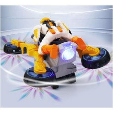 에프몰 LED 불빛 360도 회전 우주비행사 오토바이 바이크 작동 장난감, 1개, 혼합색상