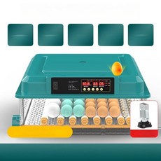 NOVA 병아리부하기 병아리부화기 메추리 달걀 가정용, 1개, 56알 이중 1단계 온도 습도 알람 5모드